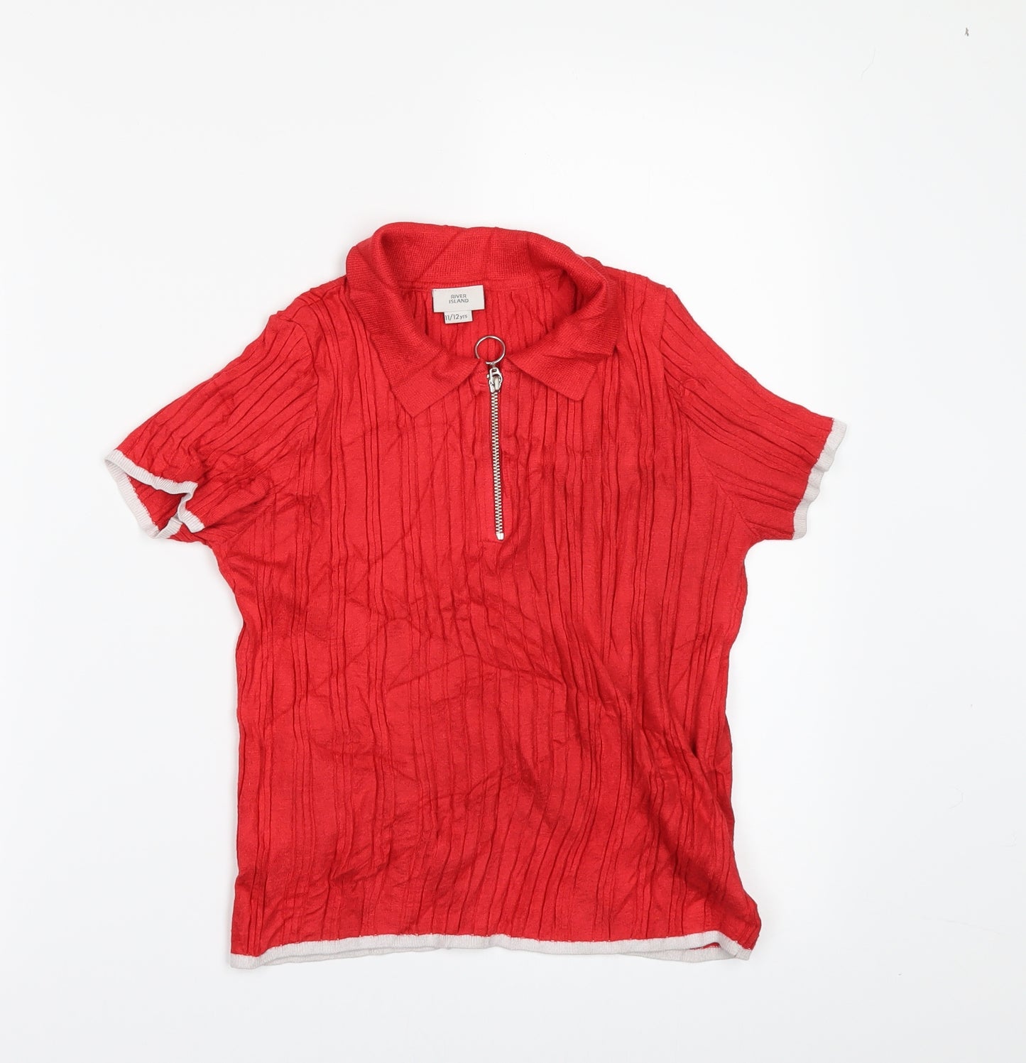 River Island Girls Red   Pullover Jumper Size 11-12 Years