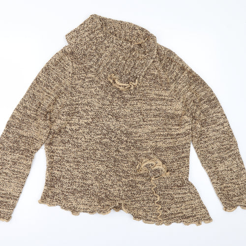 C.D.M Womens Brown   Pullover Jumper Size L