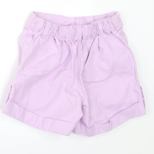 George Girls Purple   Paperbag Shorts Size 3-4 Years