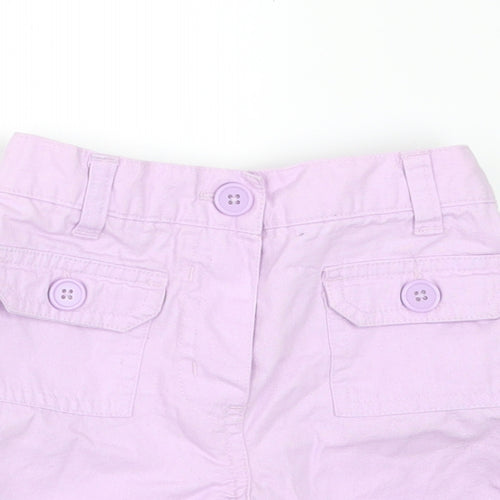 George Girls Purple   Paperbag Shorts Size 3-4 Years