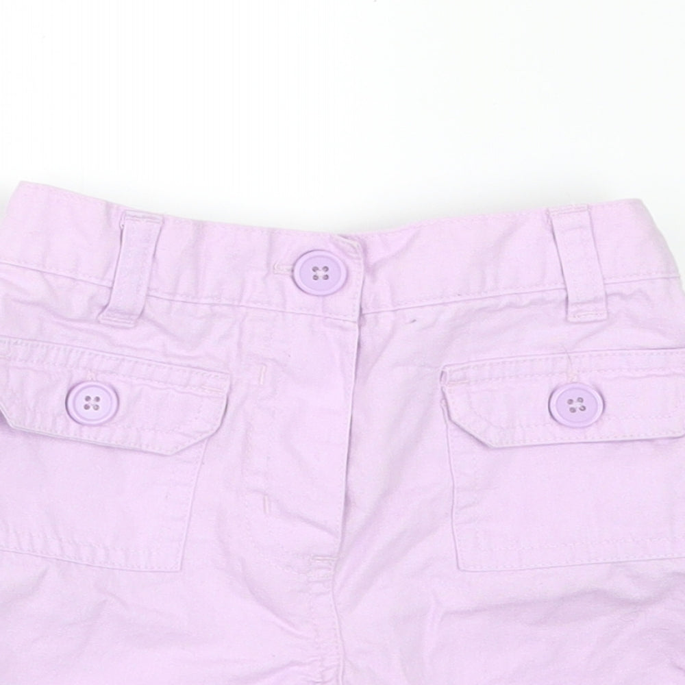 George Girls Purple   Paperbag Shorts Size 3-4 Years