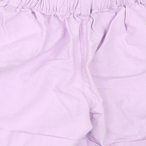 George Girls Purple   Paperbag Shorts Size 3-4 Years