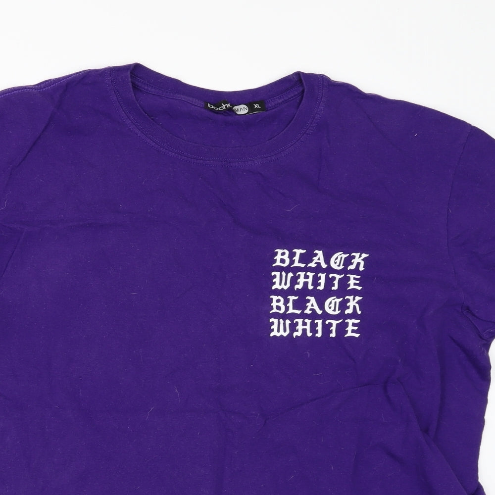 Boohoo Mens Purple    T-Shirt Size XL