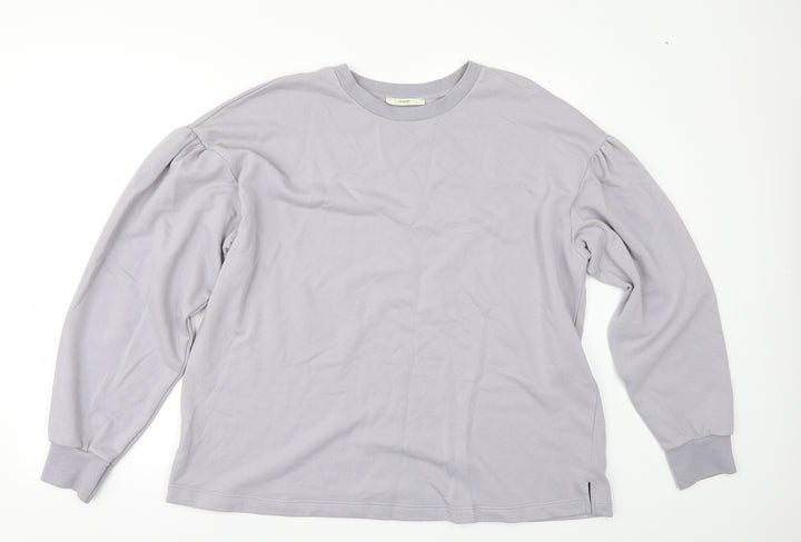 George Womens Grey Pullover Sweatshirt Size L - PUFF SLEEVE
