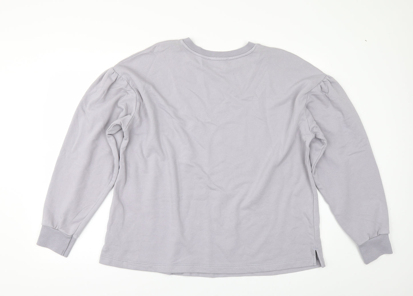 George Womens Grey   Pullover Sweatshirt Size L  - PUFF SLEEVE