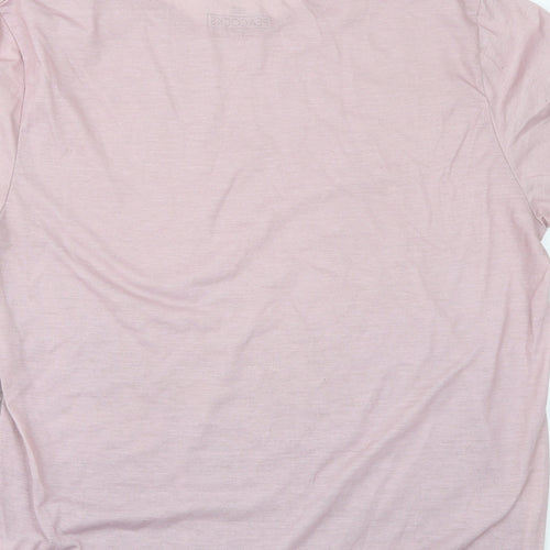 Peacocks Mens Pink    T-Shirt Size L