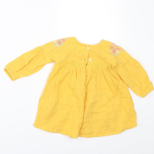 NEXT Girls Yellow   A-Line  Size 3-6 Months