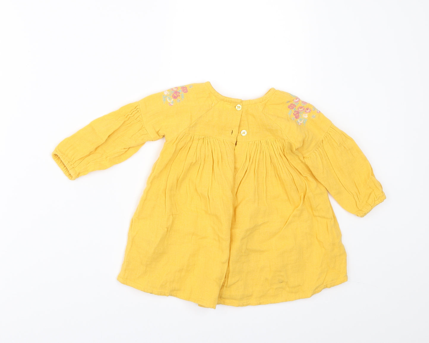 NEXT Girls Yellow   A-Line  Size 3-6 Months