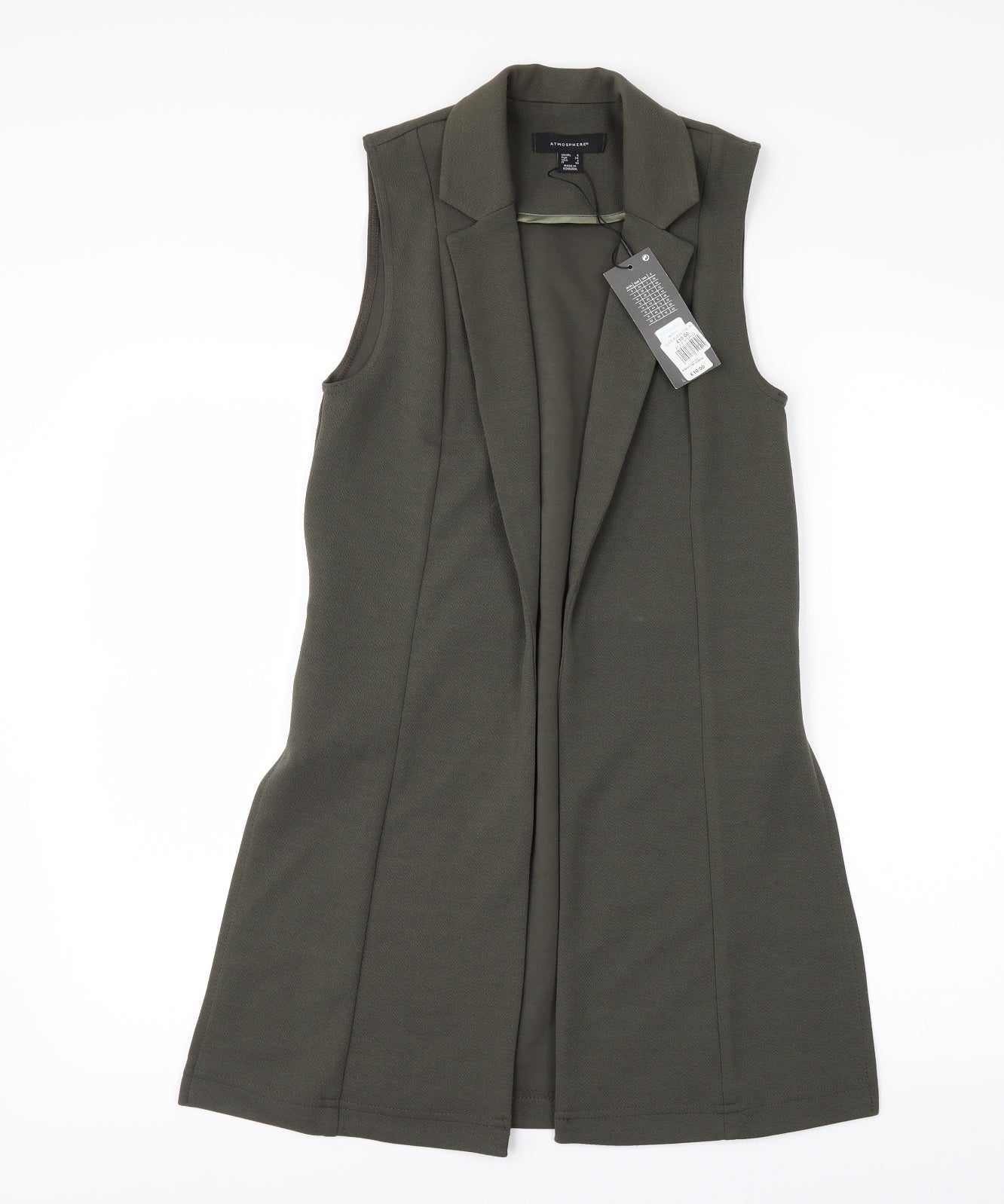 Primark Womens Green   Gilet Waistcoat Size 6