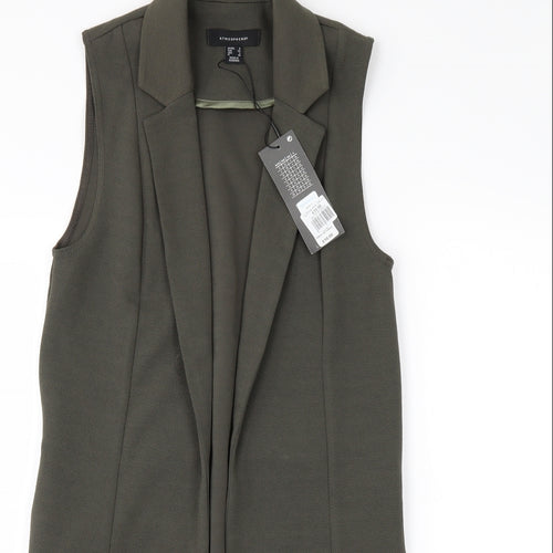 Primark Womens Green   Gilet Waistcoat Size 6