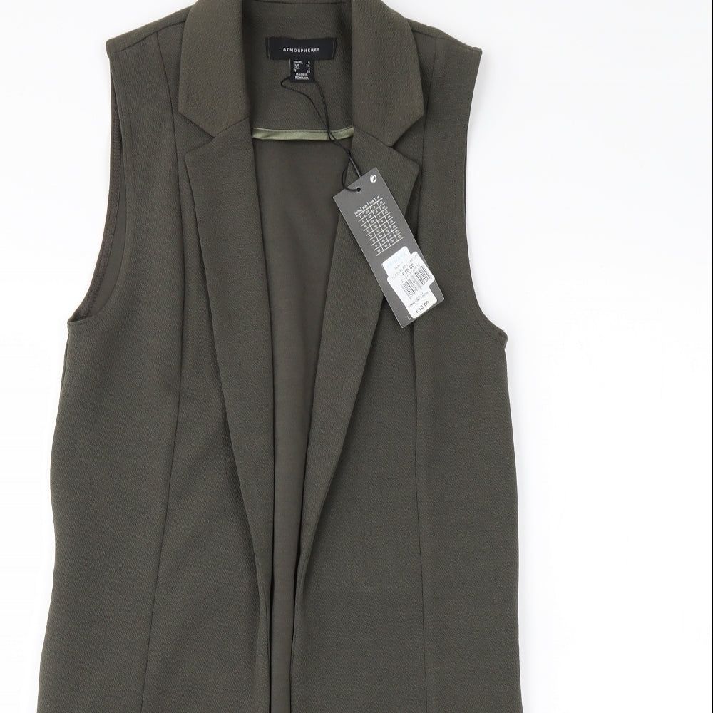 Primark Womens Green   Gilet Waistcoat Size 6