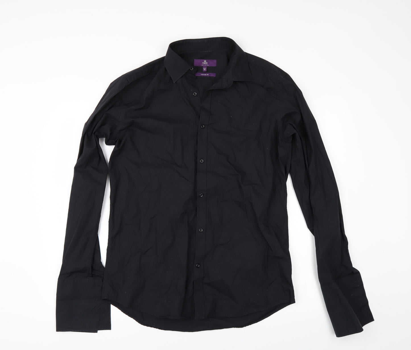 NEXT Mens Black    Dress Shirt Size 15.5