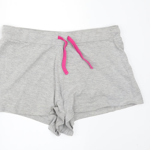 La Senza Womens Grey Solid  Top Pyjama Set Size 14  - short pyjamas