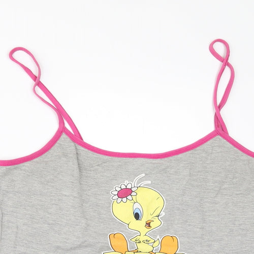 La Senza Womens Grey Solid  Top Pyjama Set Size 14  - short pyjamas