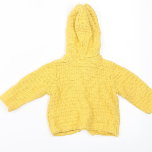 NEXT Girls Yellow   Cardigan Jumper Size 3-6 Months