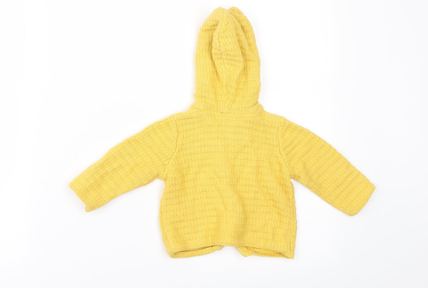 NEXT Girls Yellow   Cardigan Jumper Size 3-6 Months