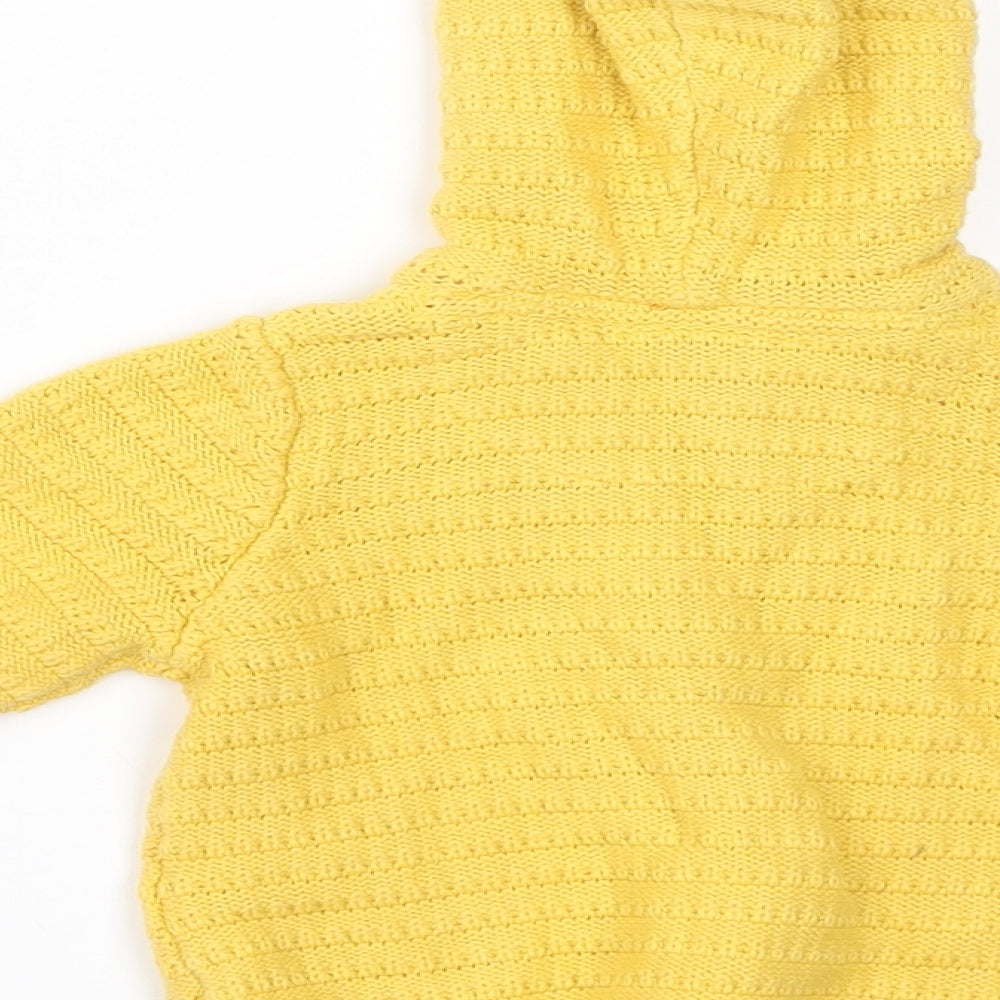 NEXT Girls Yellow   Cardigan Jumper Size 3-6 Months