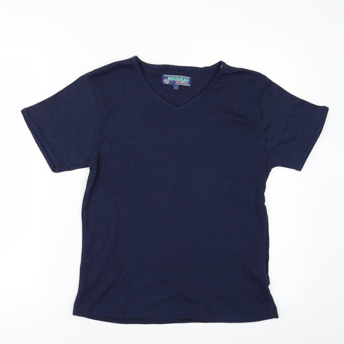 nouveau Womens Blue   Basic T-Shirt Size S