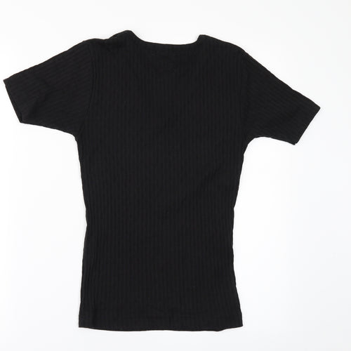 JORDANA Womens Black   Basic T-Shirt Size M