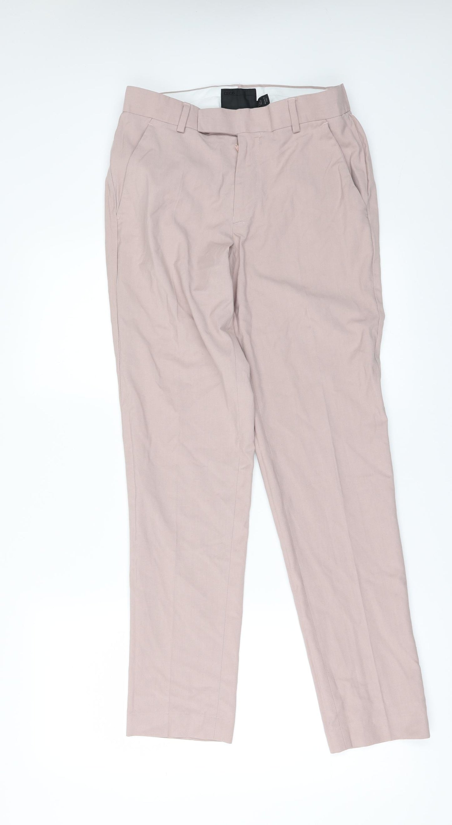 ASOS Mens Pink   Trousers  Size 28 in L30 in