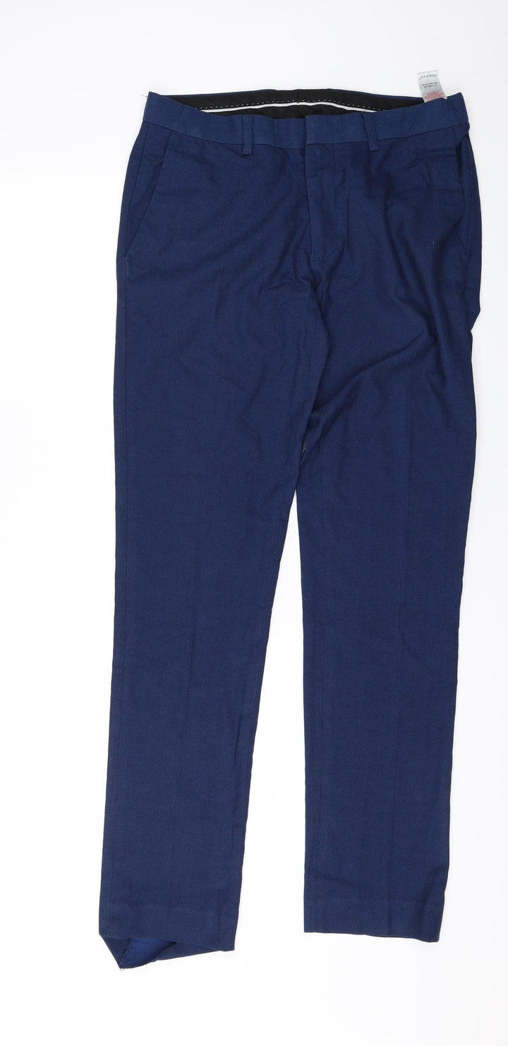 Topman Mens Blue Trousers Size 30 in L31 in