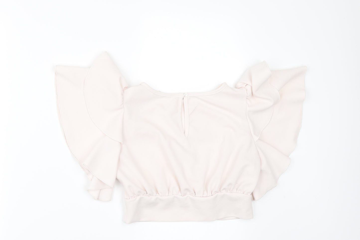 SheIn Girls Ivory   Cropped Blouse Size 10 Years