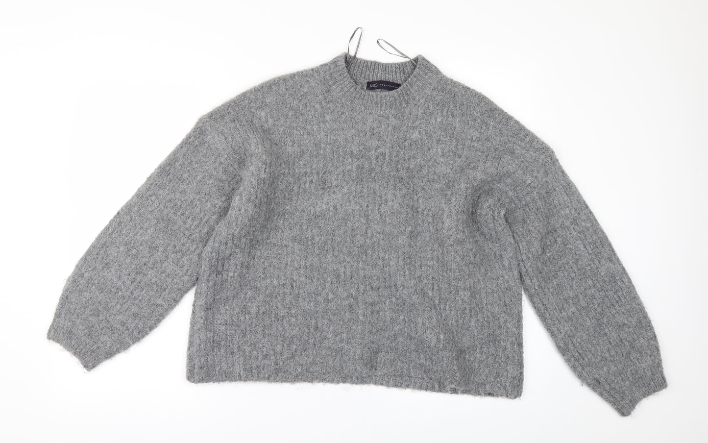 Marks and Spencer Womens Grey   Pullover Jumper Size M