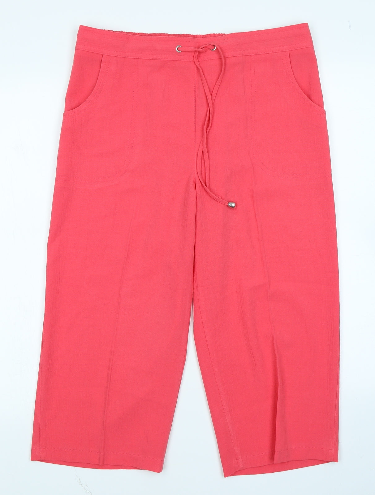 Papaya Womens Pink   Capri Trousers Size 12