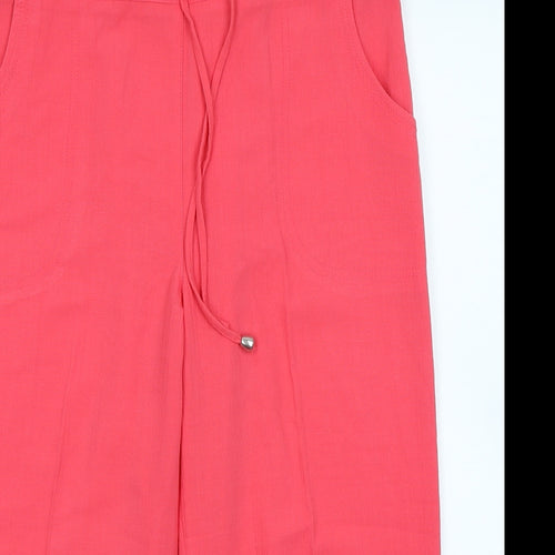 Papaya Womens Pink   Capri Trousers Size 12