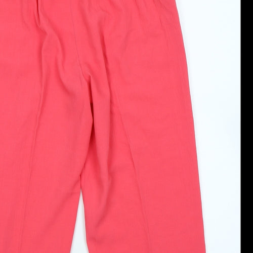 Papaya Womens Pink   Capri Trousers Size 12