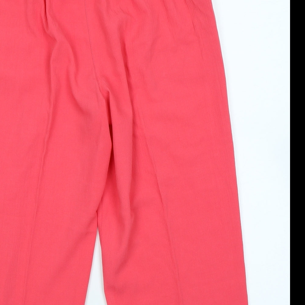 Papaya Womens Pink   Capri Trousers Size 12