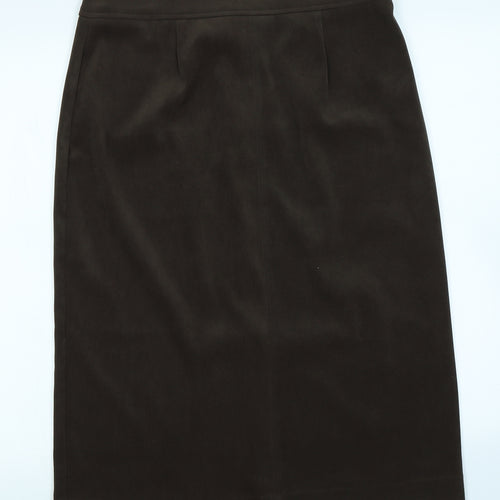 Essentials Womens Green   Straight & Pencil Skirt Size 32 in