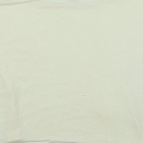 Papaya Womens Ivory   Cropped T-Shirt Size 14