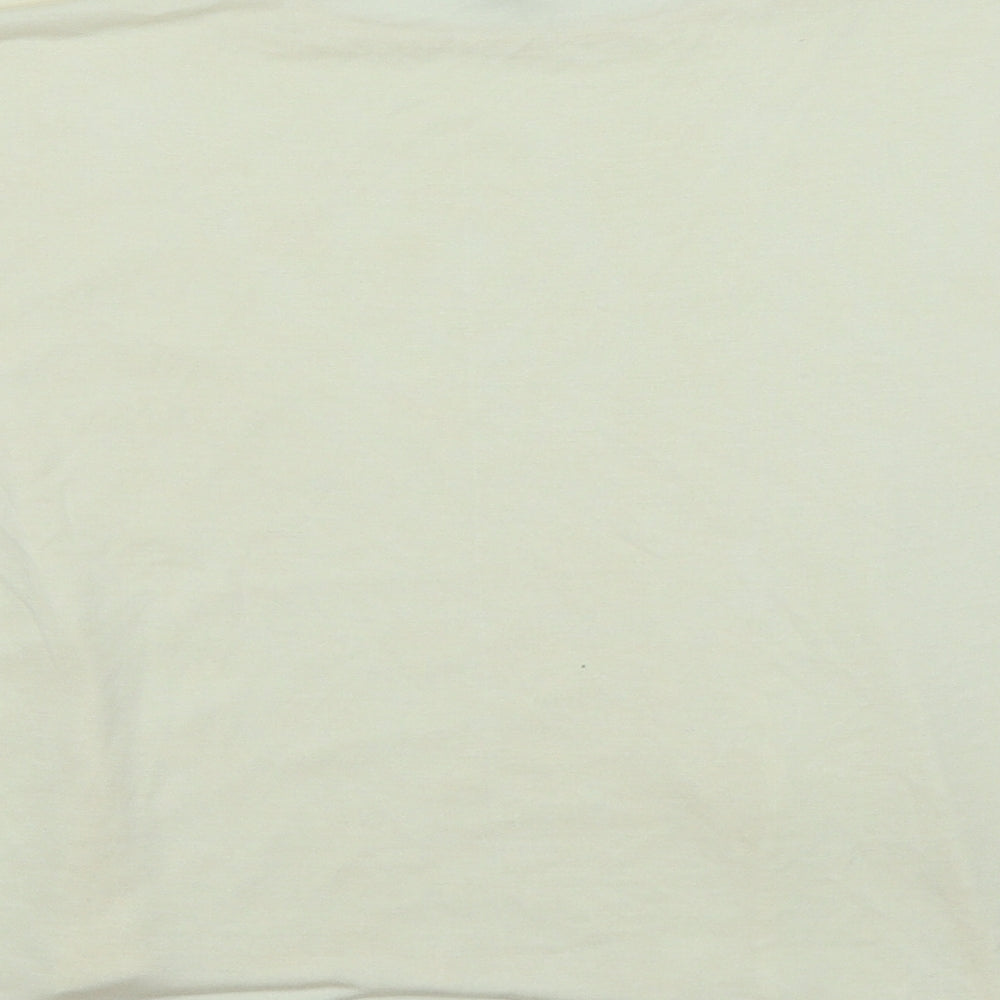 Papaya Womens Ivory   Cropped T-Shirt Size 14