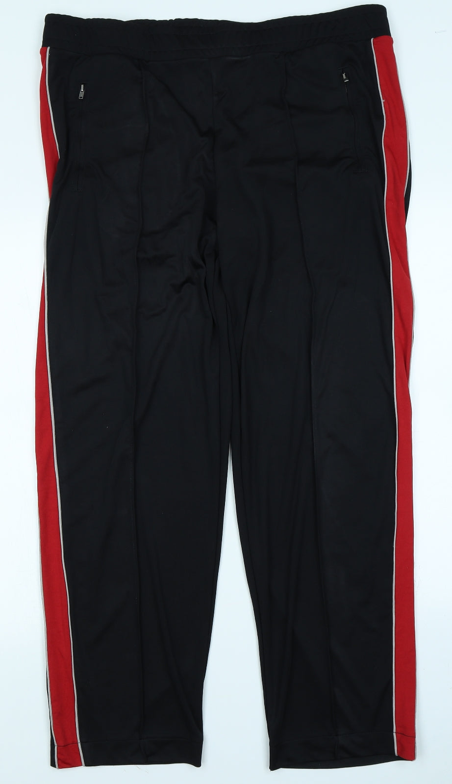 NEXT Womens Black Striped  Jogger Trousers Size 20 L28 in