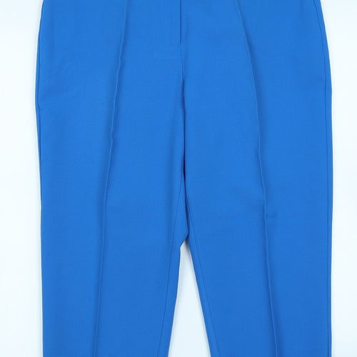 AMARANTO Womens Blue   Trousers  Size 14 L22 in