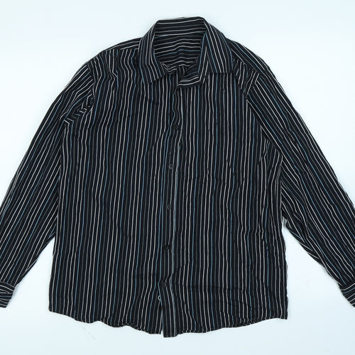 Matalan Boys Black Striped  Basic Button-Up Size 12-13 Years