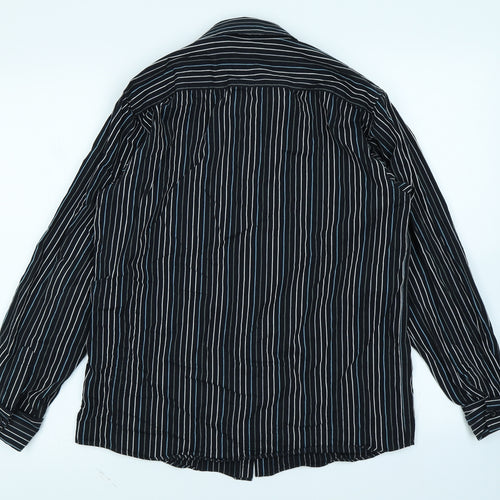 Matalan Boys Black Striped  Basic Button-Up Size 12-13 Years