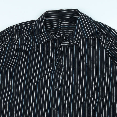 Matalan Boys Black Striped  Basic Button-Up Size 12-13 Years