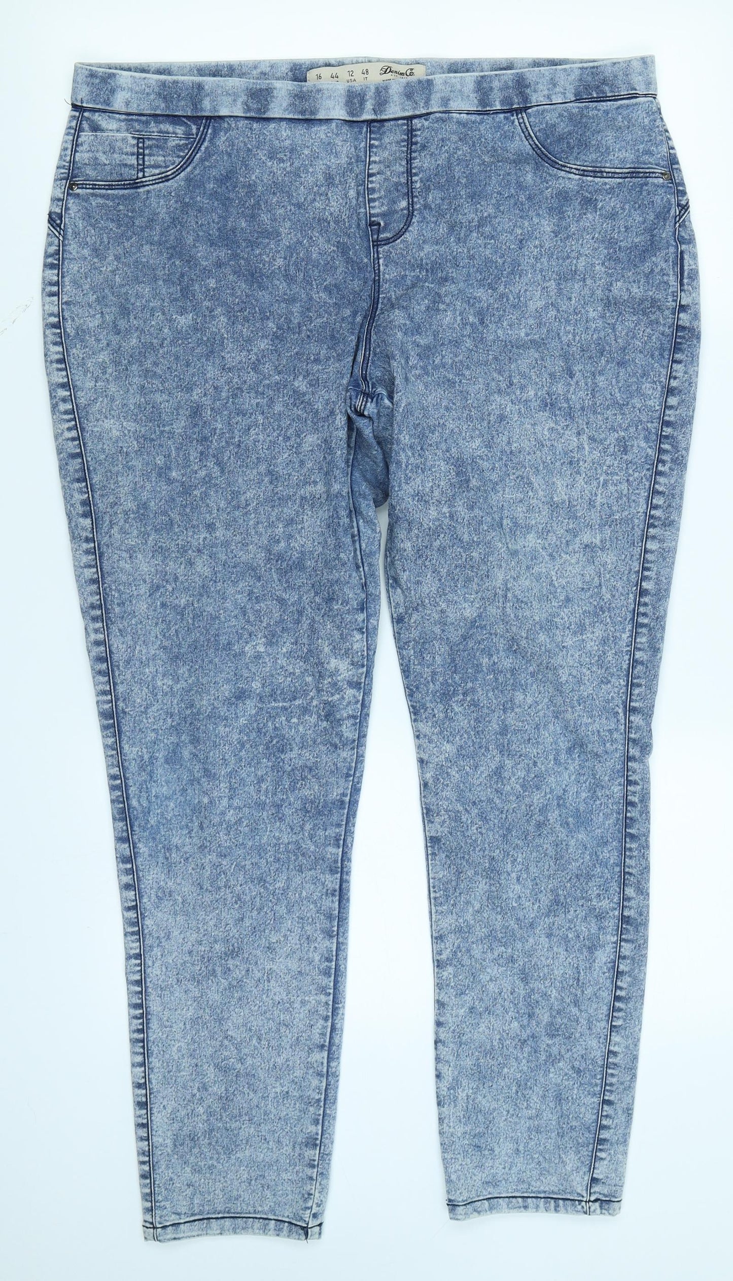 Denim Co Womens Blue  Denim Jegging Jeans Size 16 L26 in