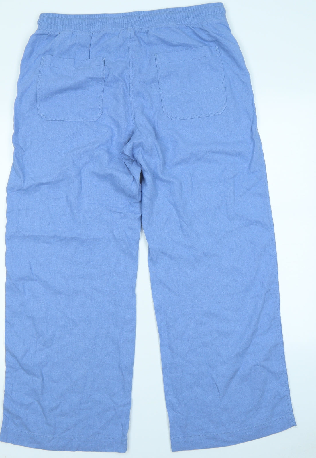 M&S Collection Womens Blue   Trousers  Size 14 L27 in