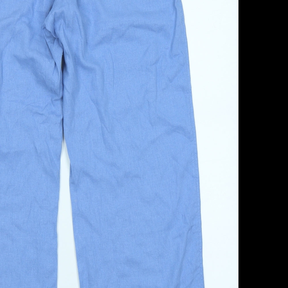 M&S Collection Womens Blue   Trousers  Size 14 L27 in