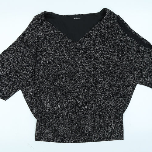 Roman Womens Black   Basic T-Shirt Size 12