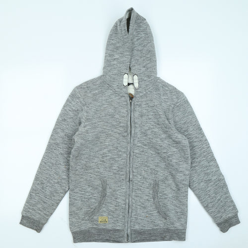 George Boys Grey   Full Zip Hoodie Size 13-14 Years