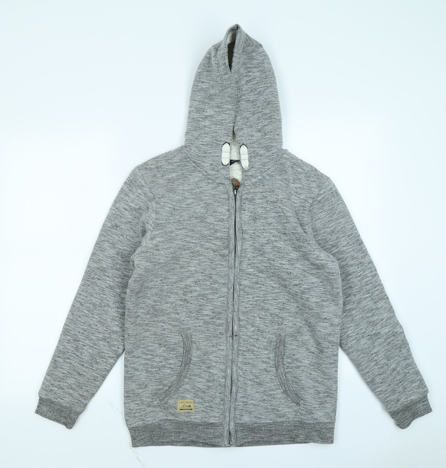 George Boys Grey   Full Zip Hoodie Size 13-14 Years
