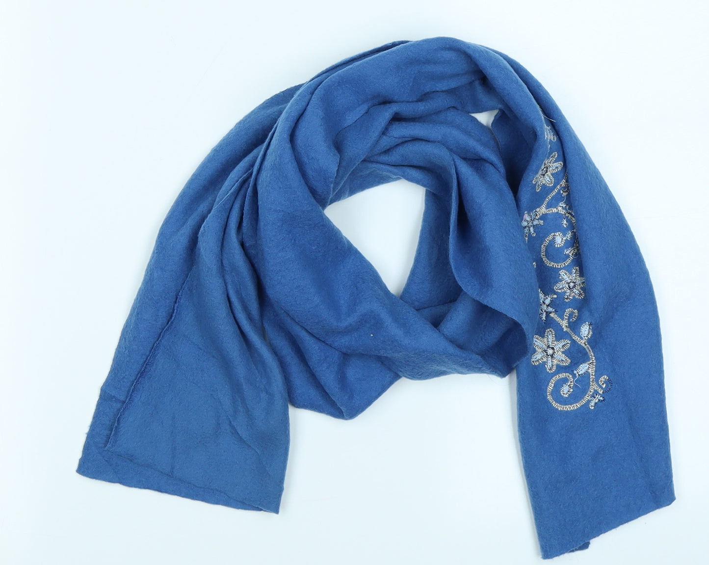 Preworn Womens Blue  Fleece  Scarf