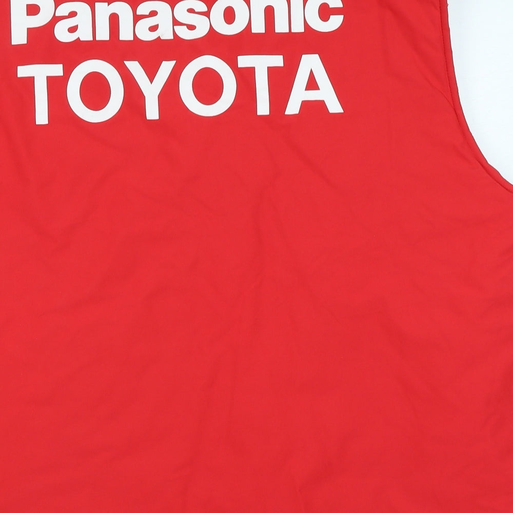 Toyota Mens Red   Gilet Coat Size XL