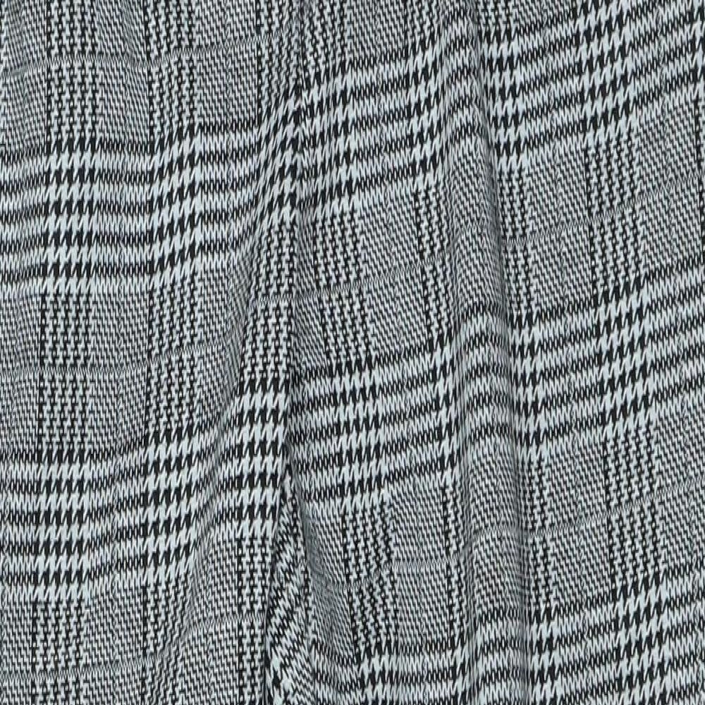 F&F Womens Grey Plaid  Trousers  Size 12 L27 in