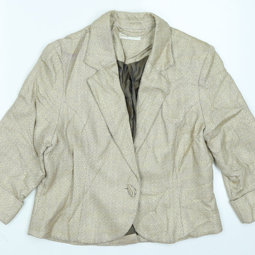 George Womens Beige   Jacket Blazer Size 14