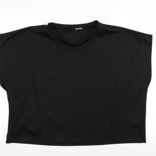 Misspap Womens Black   Basic T-Shirt Size L